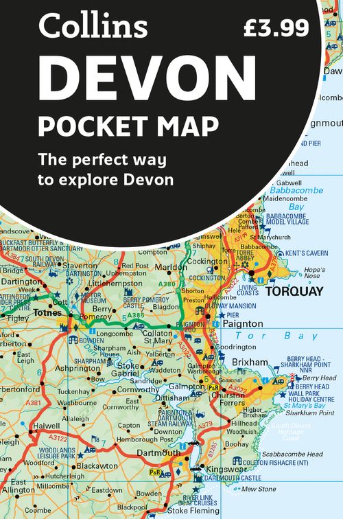Online bestellen: Wegenkaart - landkaart Pocket Map Devon | Collins