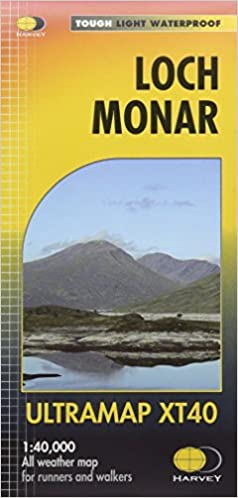 Online bestellen: Wandelkaart Loch Monar | Harvey Maps
