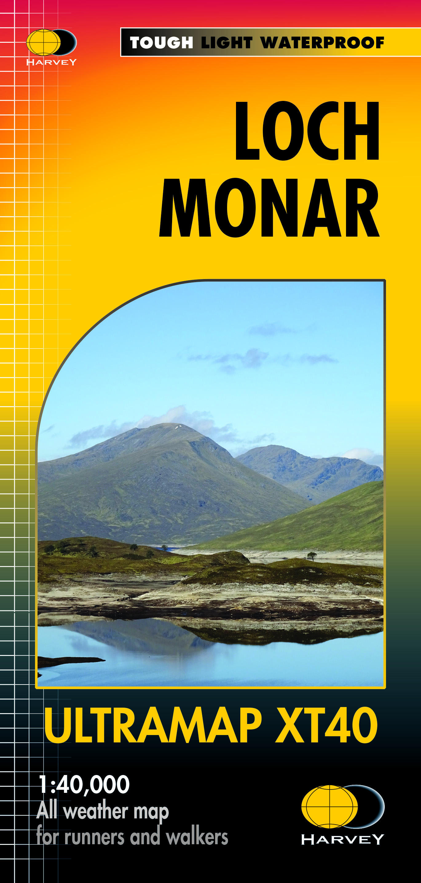 Wandelkaart Loch Monar | Harvey Maps