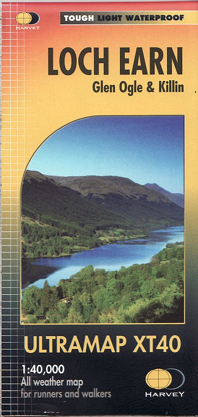 Online bestellen: Wandelkaart Loch Earn | Harvey Maps