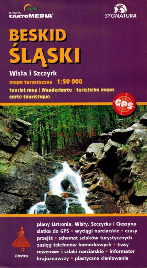 Online bestellen: Wandelkaart Beskid Slaski - Wista en Szczyrk - Beskiden | Sygnatura
