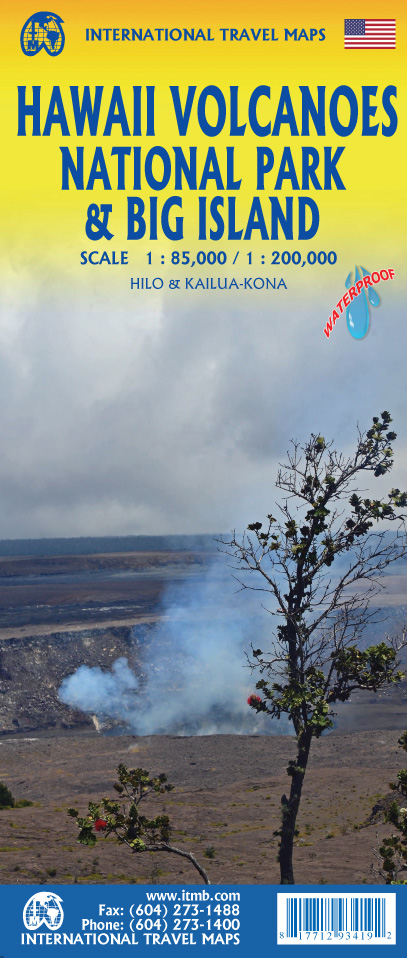 Online bestellen: Wegenkaart - landkaart Hawaii Volcanoes National Park & Big Island | ITMB