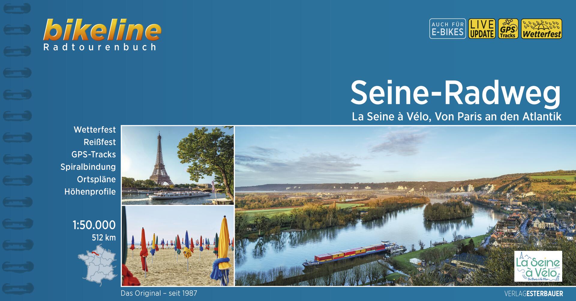 Online bestellen: Fietsgids Bikeline Seine-Radweg | Esterbauer