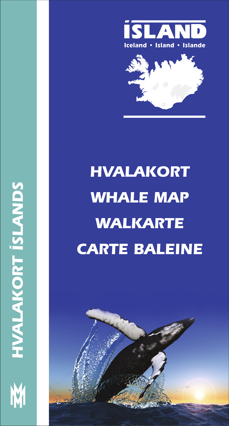 Online bestellen: Natuurgids Hvalakort Walviskaart Ijsland | Mal og Menning