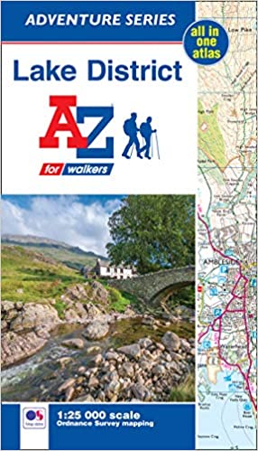 Online bestellen: Wandelatlas Adventure Atlas Lake District | A-Z Map Company