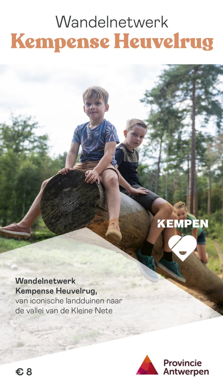 Online bestellen: Wandelknooppuntenkaart Wandelnetwerk BE Kempense Heuvelrug | Provincie Antwerpen Toerisme