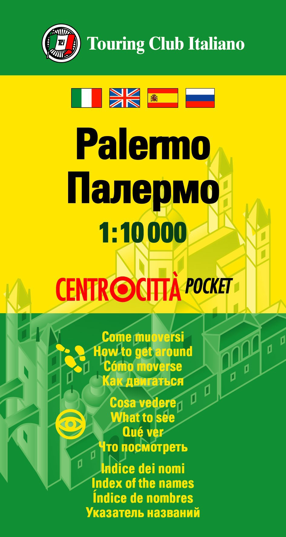 Online bestellen: Stadsplattegrond Centrocittà Pocket Palermo | Touring Club Italiano