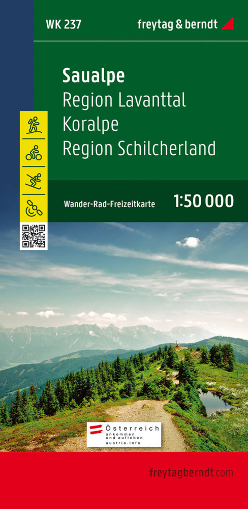 Online bestellen: Wandelkaart 237 Saualpe - Region Lavanttal - Koralpe - Region Schilcherland | Freytag & Berndt