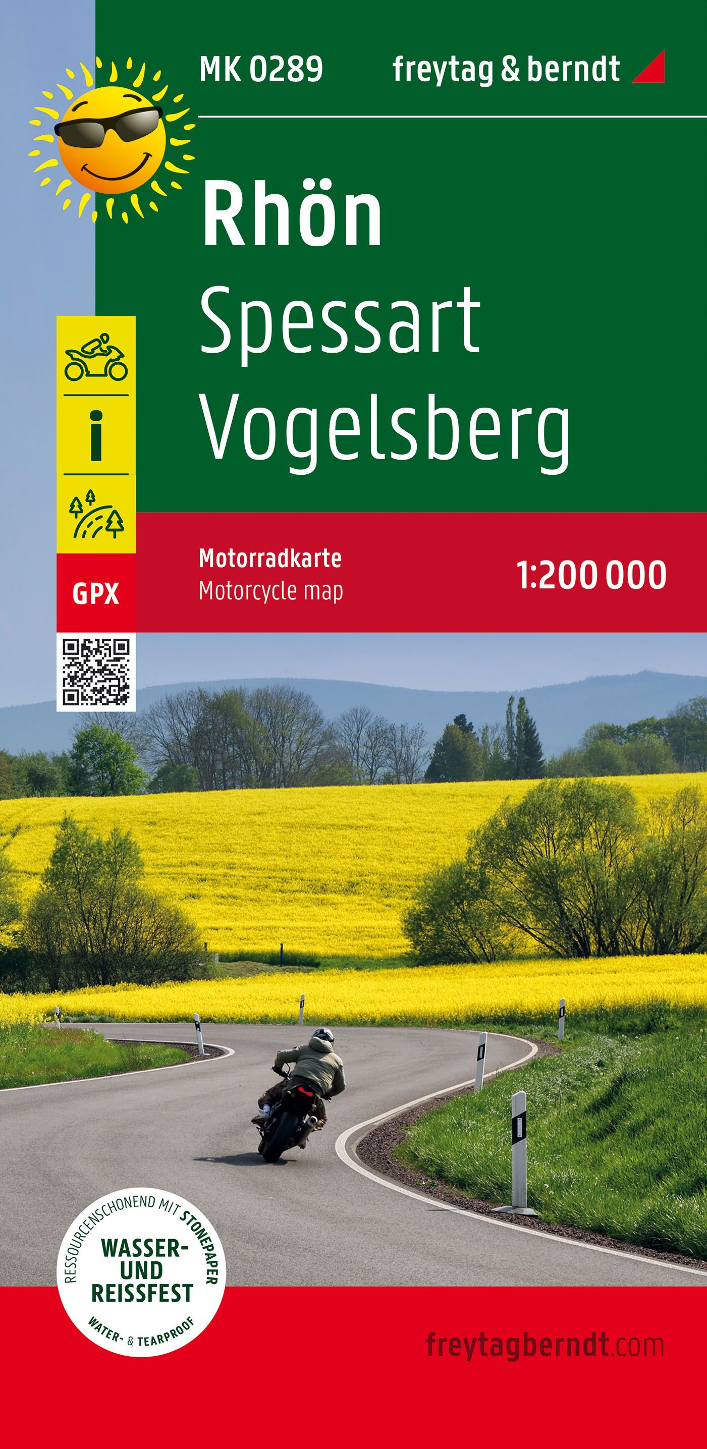 Online bestellen: Wegenkaart - landkaart MK0289 Motorkarte Rhön - Spessart - Vogelsberg | Freytag & Berndt