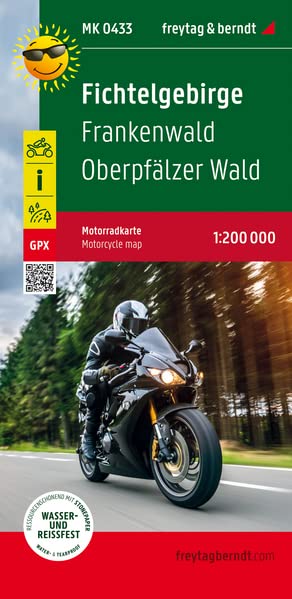 Online bestellen: Wegenkaart - landkaart MK0433 Motorkarte Fichtelgebirge - Frankenwald - Oberpfälzer Wald | Freytag & Berndt