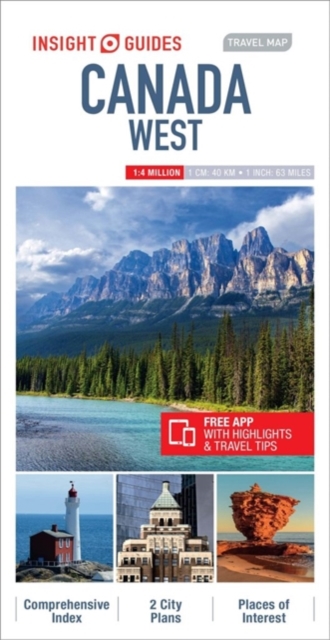 Online bestellen: Wegenkaart - landkaart Canada West | Insight Guides