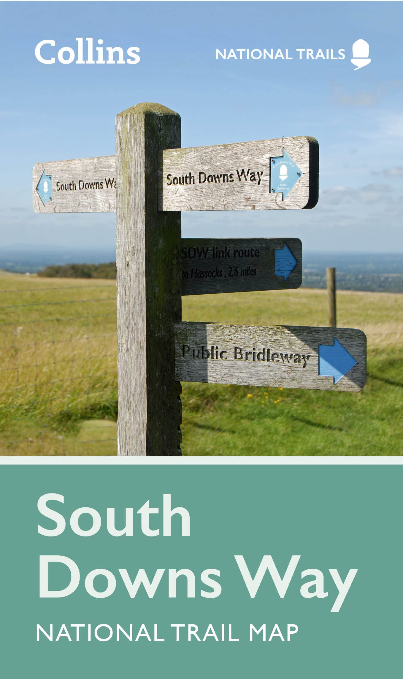 Online bestellen: Wandelkaart National Trail Map South Downs Way | Collins