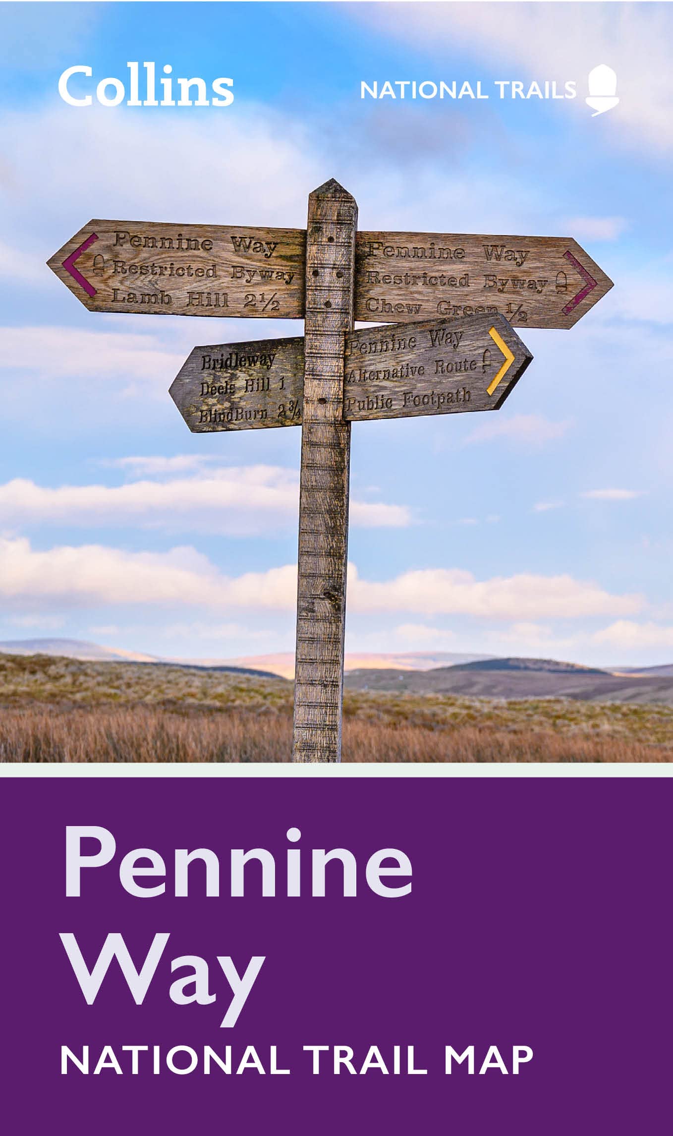 Online bestellen: Wandelkaart National Trail Map Pennine Way | Collins