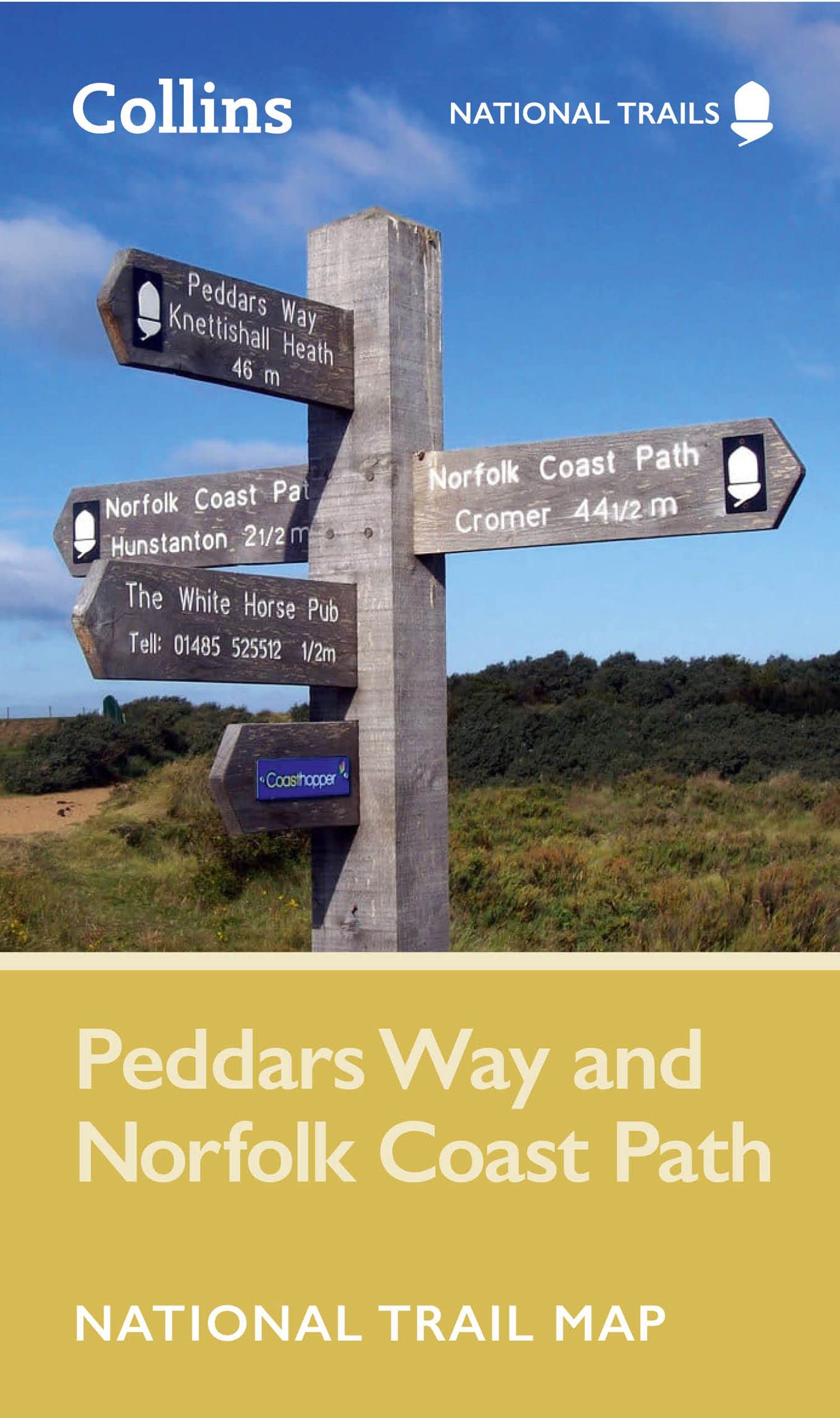 Online bestellen: Wandelkaart National Trail Map Peddars Way and Norfolk Coast | Collins
