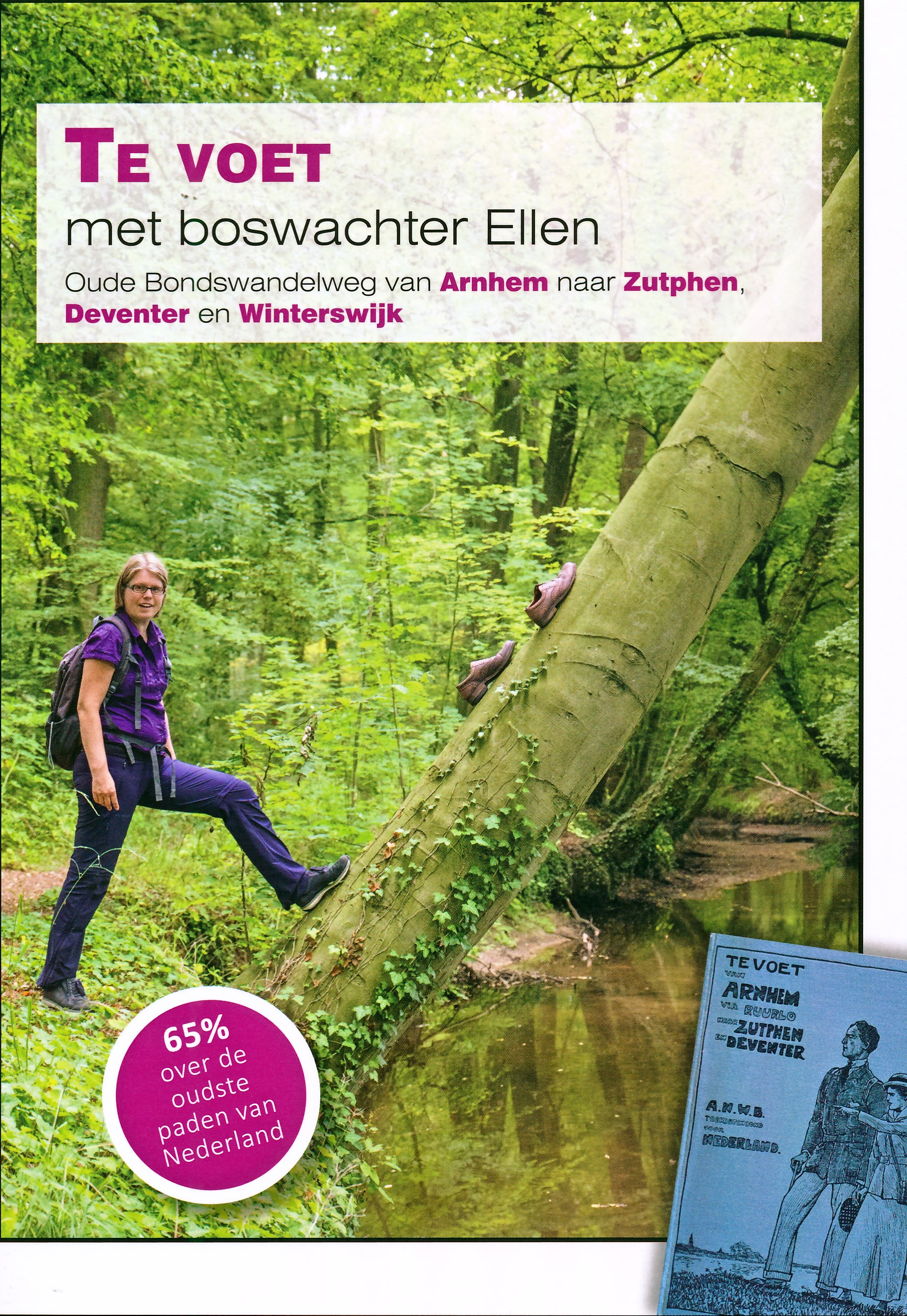 Online bestellen: Wandelgids Te voet met Boswachter Ellen van Arnhem naar Zutphen, Deventer en Winterswijk | Boswachter Ellen