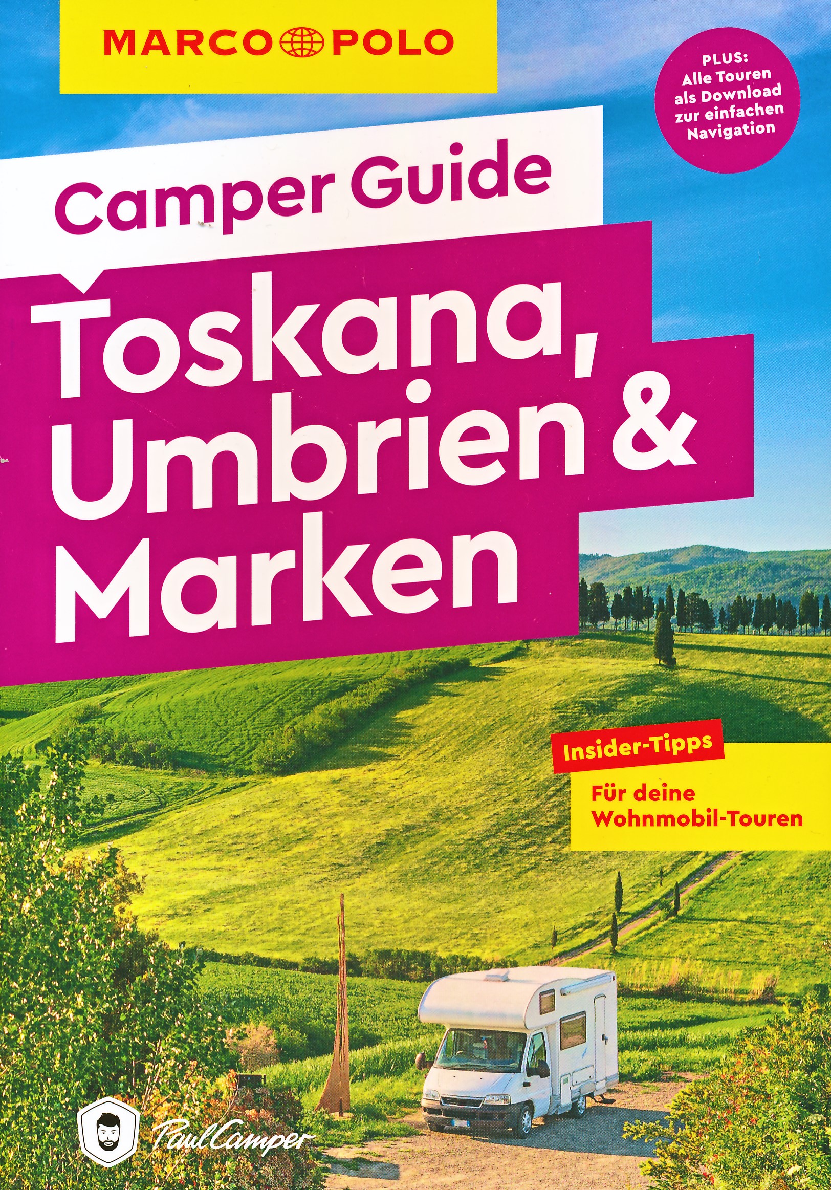 Online bestellen: Campergids Camper Guide Toskana, Umbrien & Marken - Toscane | Marco Polo