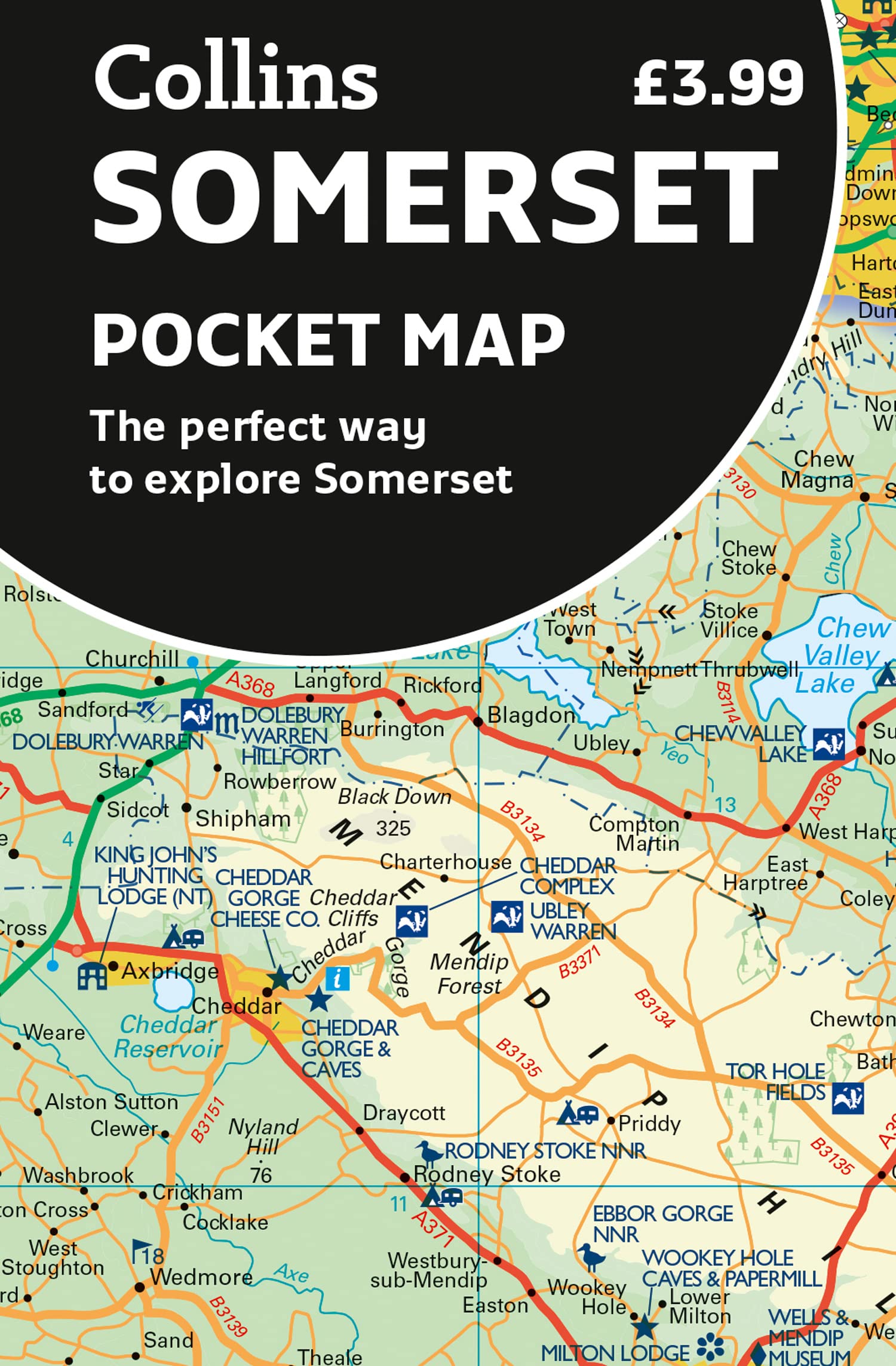 Online bestellen: Wegenkaart - landkaart Pocket Map Somerset | Collins