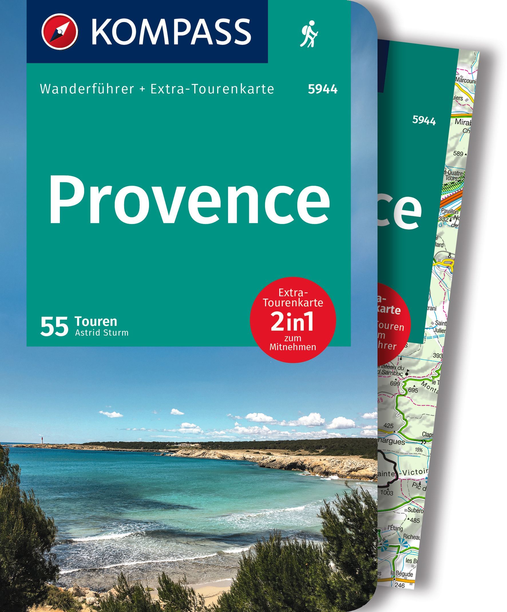 Online bestellen: Wandelgids 5944 Wanderführer Provence | Kompass