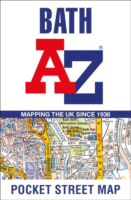 Online bestellen: Stadsplattegrond Pocket Street Map Bath | A-Z Map Company
