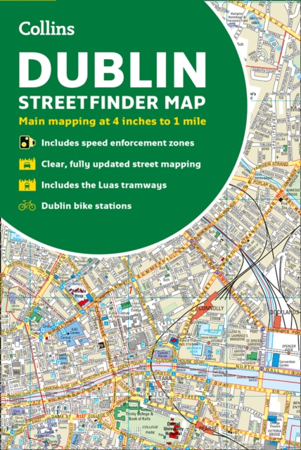 Online bestellen: Stadsplattegrond Streetfinder Dublin | Collins
