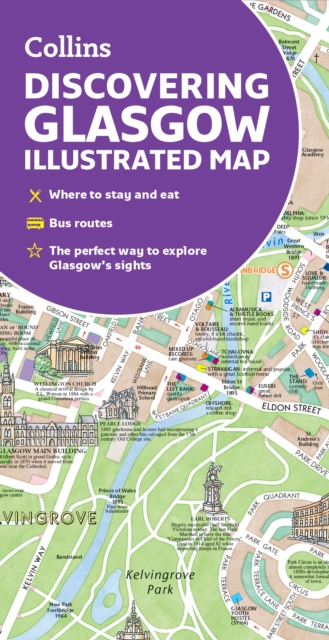 Online bestellen: Stadsplattegrond Glasgow Illustrated Map | Collins