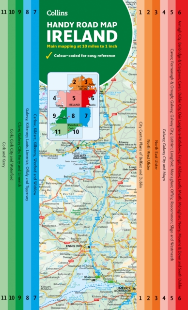 Online bestellen: Wegenkaart - landkaart Map of Ireland Handy | Collins