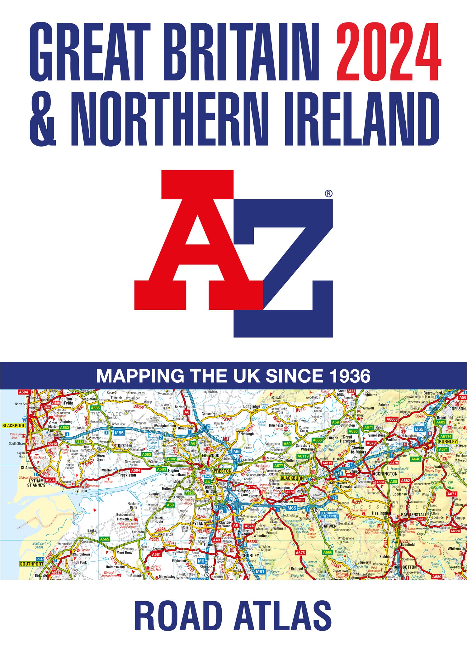 Online bestellen: Wegenatlas Great Britain and Northern Ireland Road Atlas 2024 | A-Z Map Company