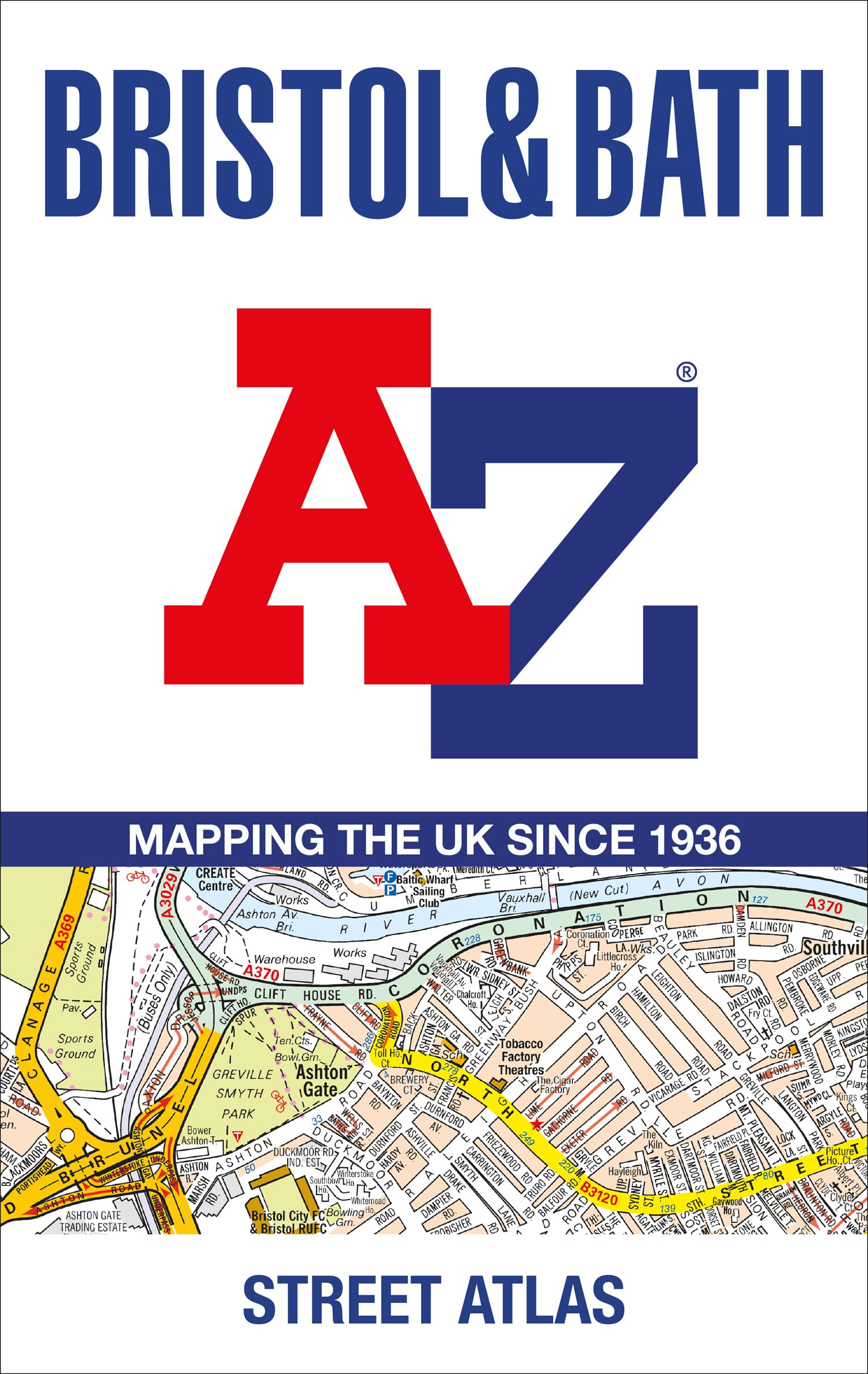 Online bestellen: Wegenatlas - Stadsplattegrond Bristol and Bath Streetatlas | A-Z Map Company