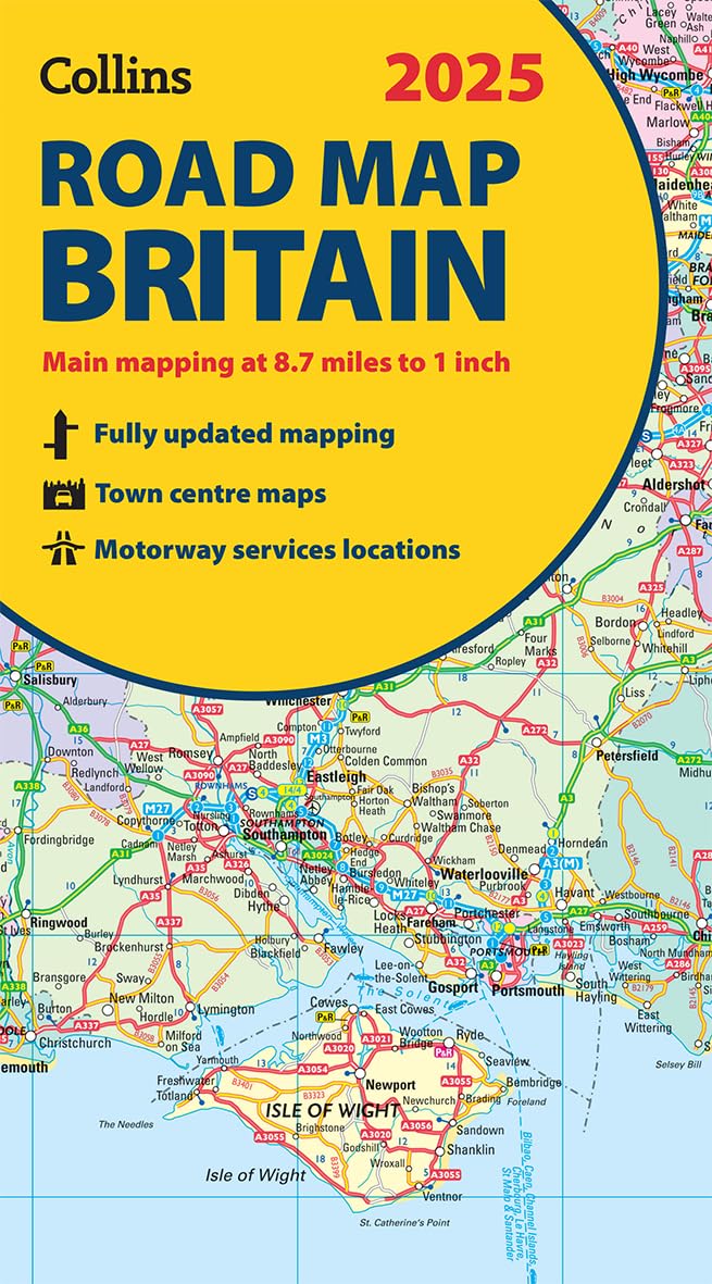 Online bestellen: Wegenkaart - landkaart Road Map of Britain 2025 | Collins