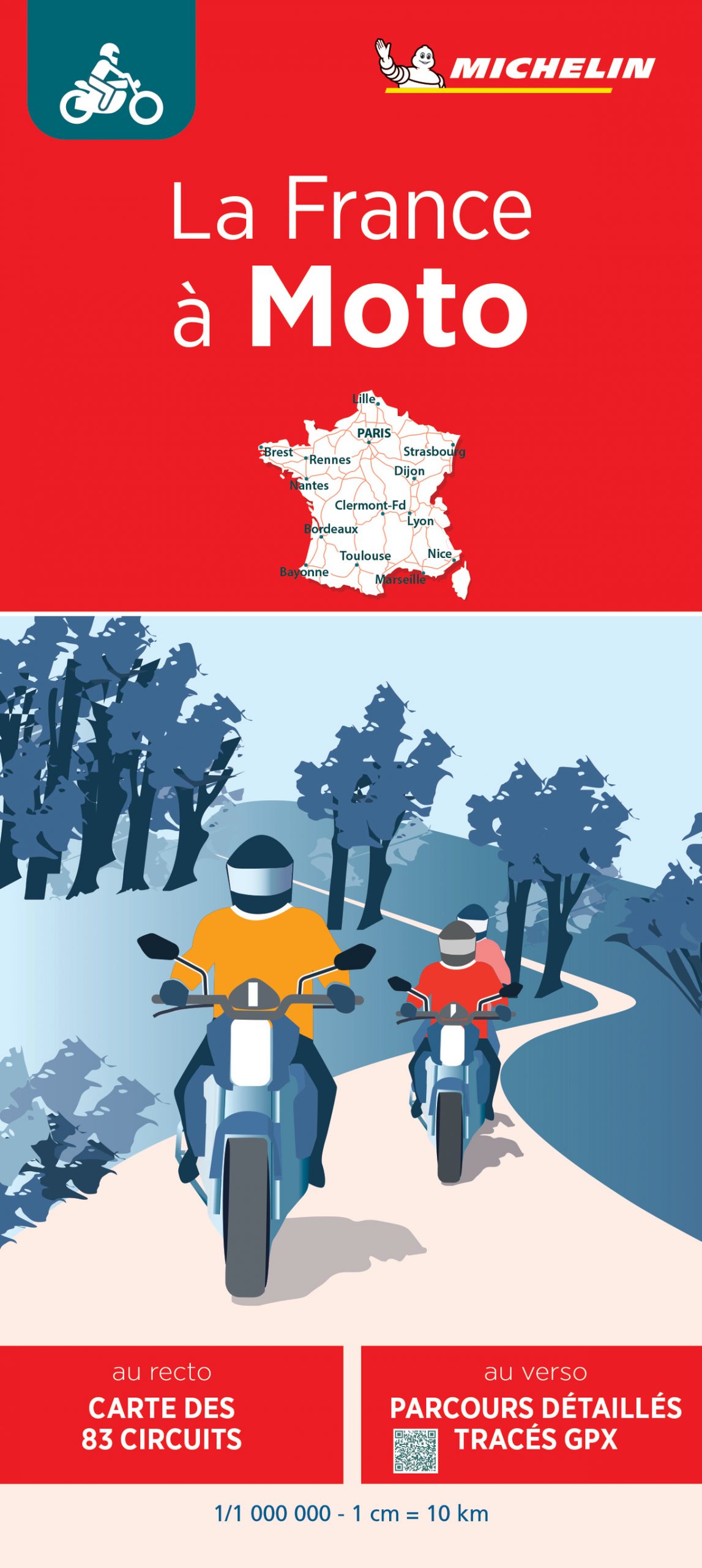 Online bestellen: Wegenkaart - landkaart La France a Moto - Frankrijk met de motor | Michelin