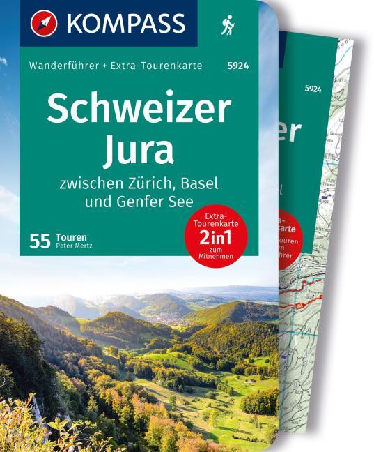 Online bestellen: Wandelgids Schweizer Jura - Zwitserse Jura | Kompass