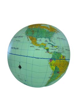 Opblaasbare wereldbol - globe World…