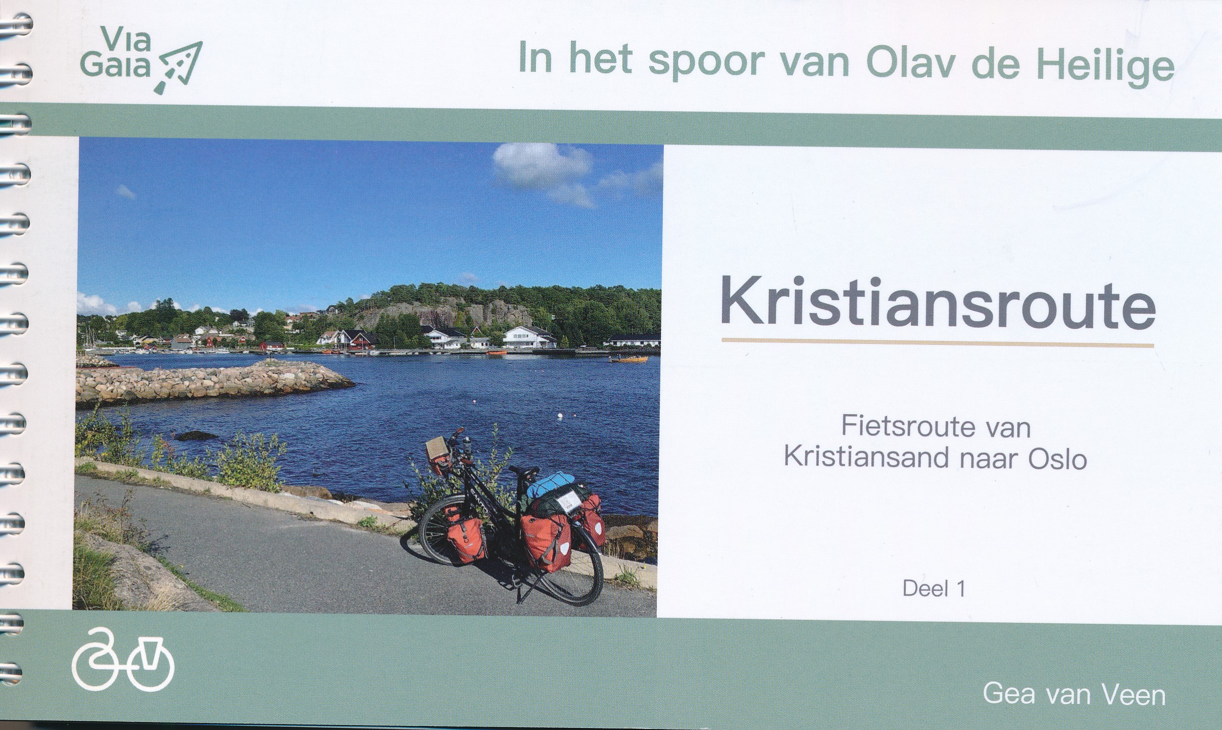 Online bestellen: Fietsgids Kristiansroute - van Kristiansand naar Oslo | Via Gaia