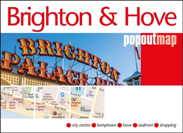 Online bestellen: Stadsplattegrond Popout Map Brighton and Hove | Compass Maps