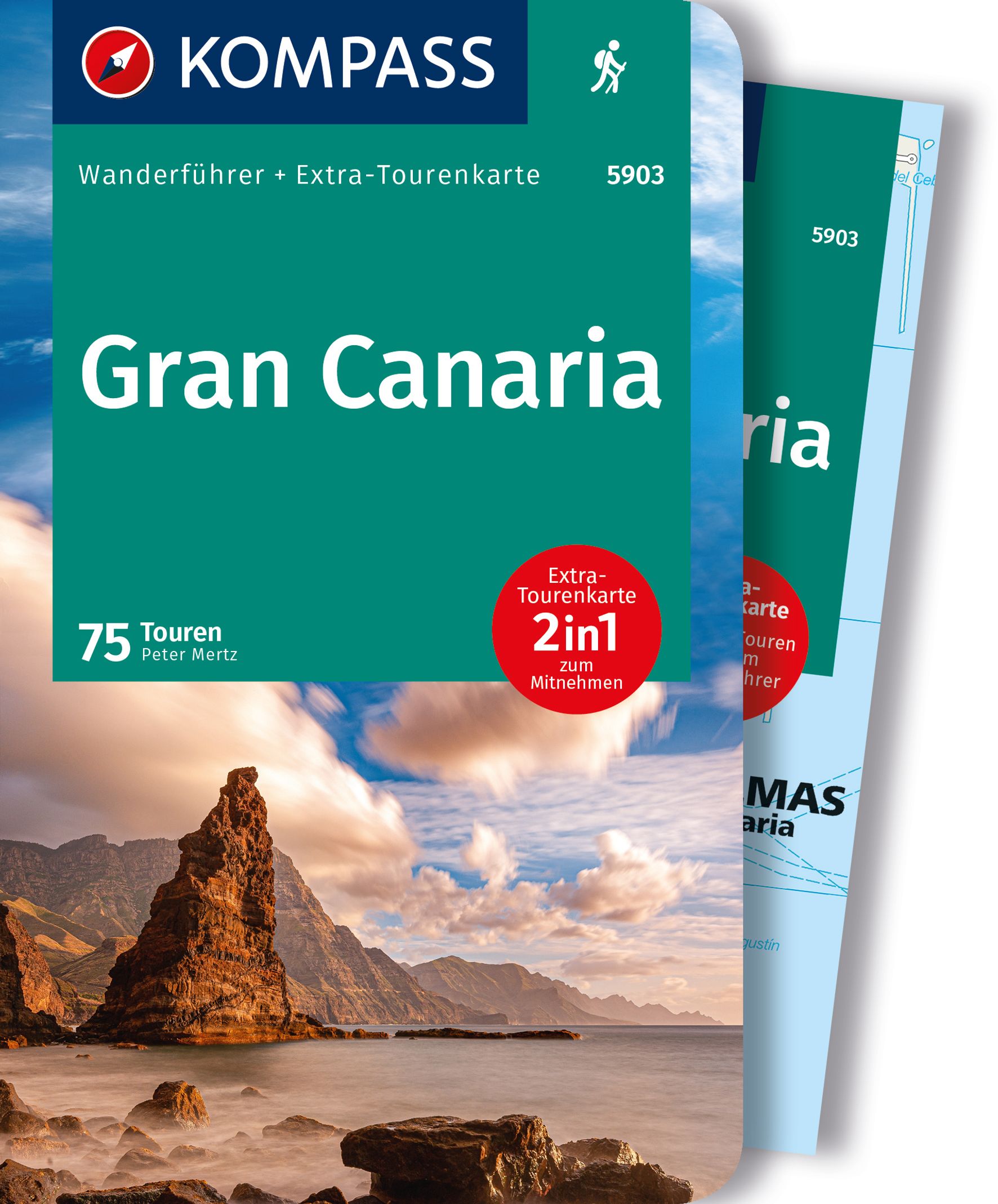 Online bestellen: Wandelgids 5903 Wanderführer Gran Canaria | Kompass