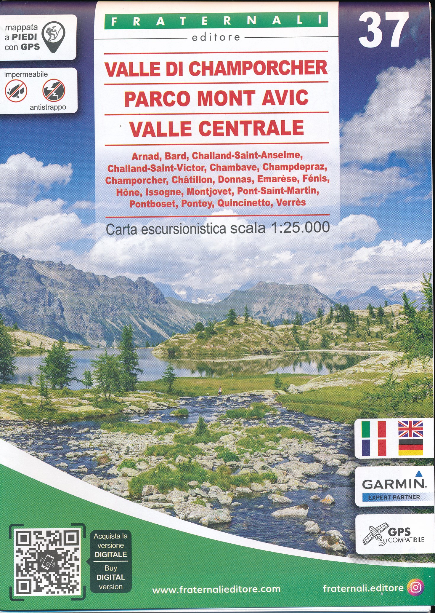 Online bestellen: Wandelkaart 37 Valle di Champorcher | Fraternali Editore