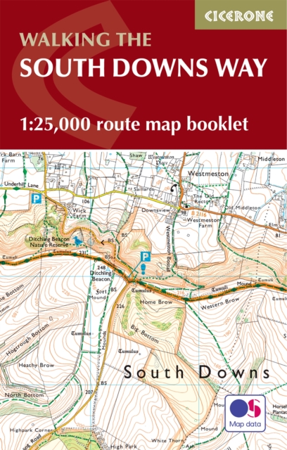 Online bestellen: Wandelkaart - Kaart The South Downs Way Map Booklet | Cicerone