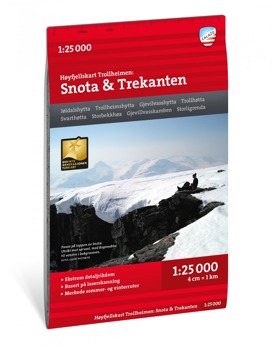 Online bestellen: Wandelkaart Hoyfjellskart Snota - Trekanten | Calazo