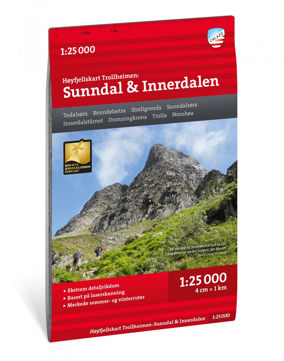 Online bestellen: Wandelkaart Hoyfjellskart Sunndal - Innerdalen | Calazo
