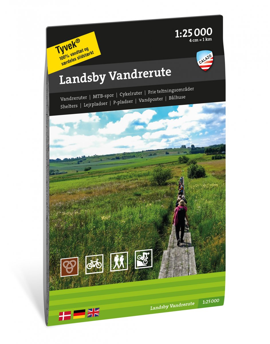 Online bestellen: Wandelkaart Terrängkartor DK Landsby vandrerute - wandelroute | Calazo