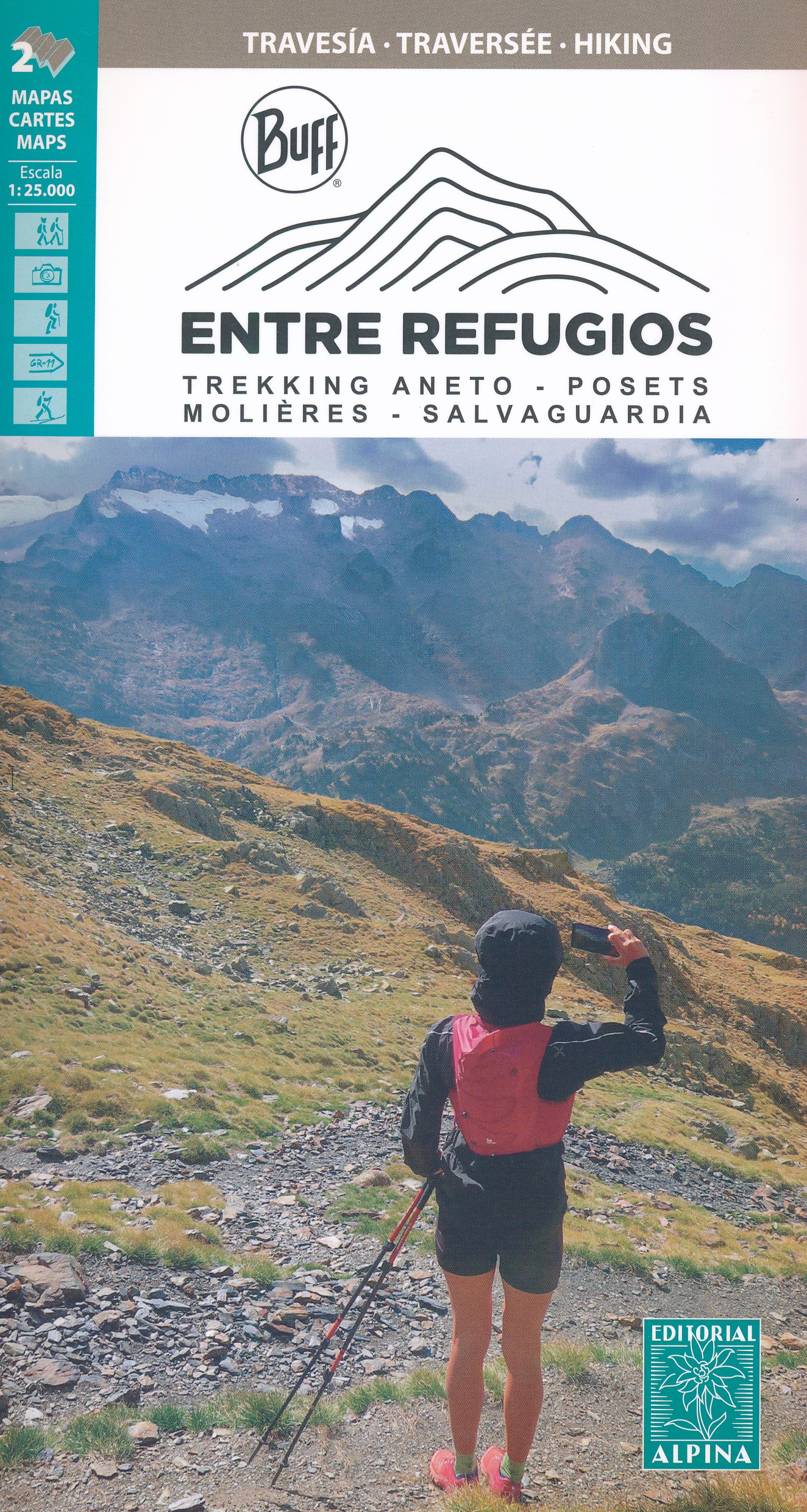 Online bestellen: Wandelkaart Entre Refugios - Maladeta - Posets | Editorial Alpina