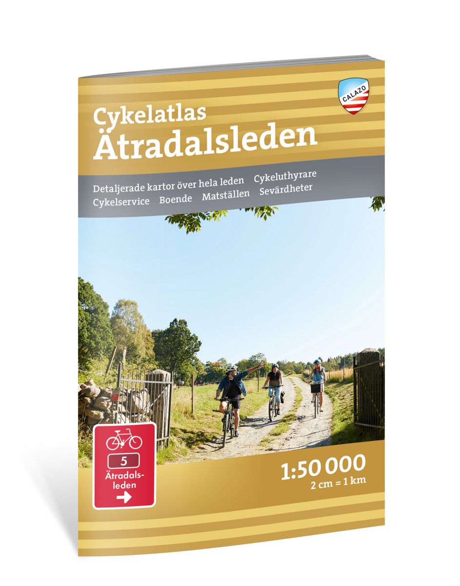 Online bestellen: Fietsatlas Cykelatlas Ätradalsleden | Calazo