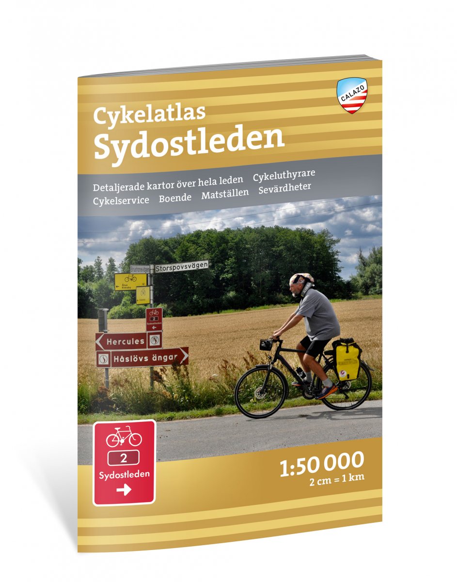 Online bestellen: Fietsatlas Cykelatlas Sydostleden | Calazo