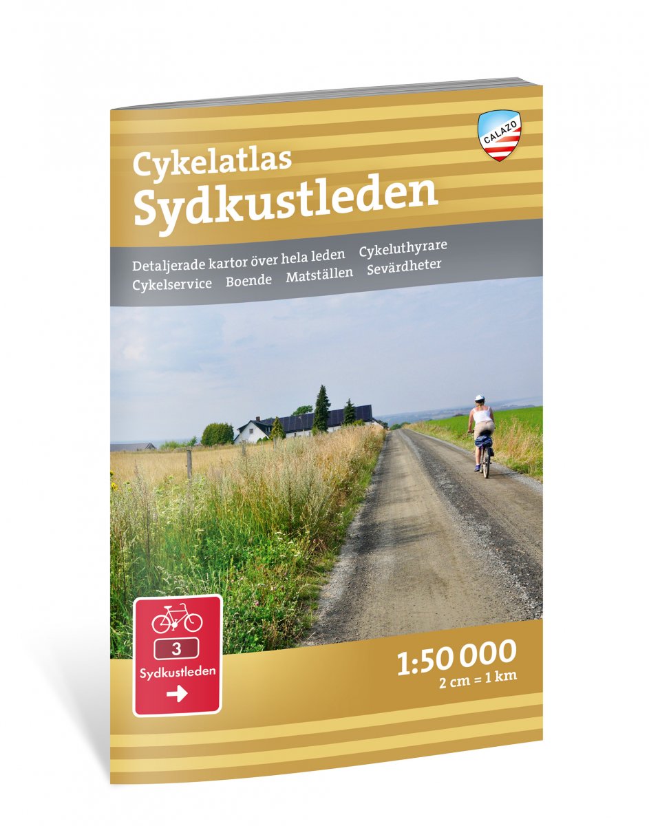 Online bestellen: Fietsatlas Cykelatlas Sydkustleden | Calazo