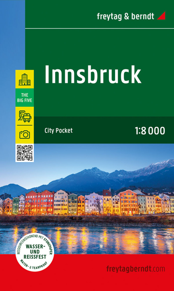 Online bestellen: Stadsplattegrond City Pocket Innsbruck | Freytag & Berndt