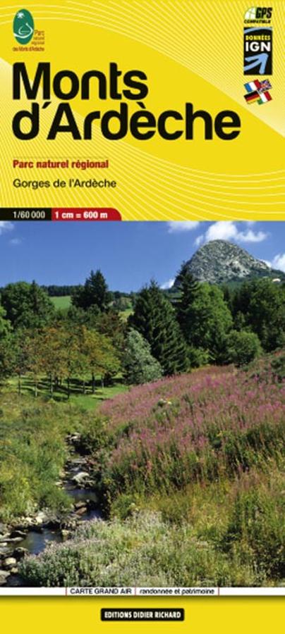 Wandelkaart 11 PNR Monts d'Ardèche et Gorges de l'Ardèche | Didier Ric