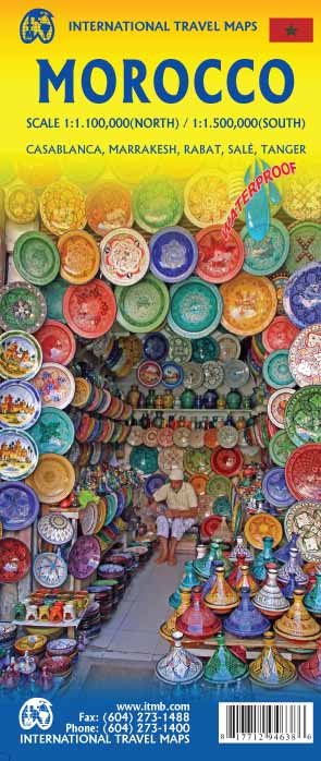 Wegenkaart - landkaart Morocco - Ma…