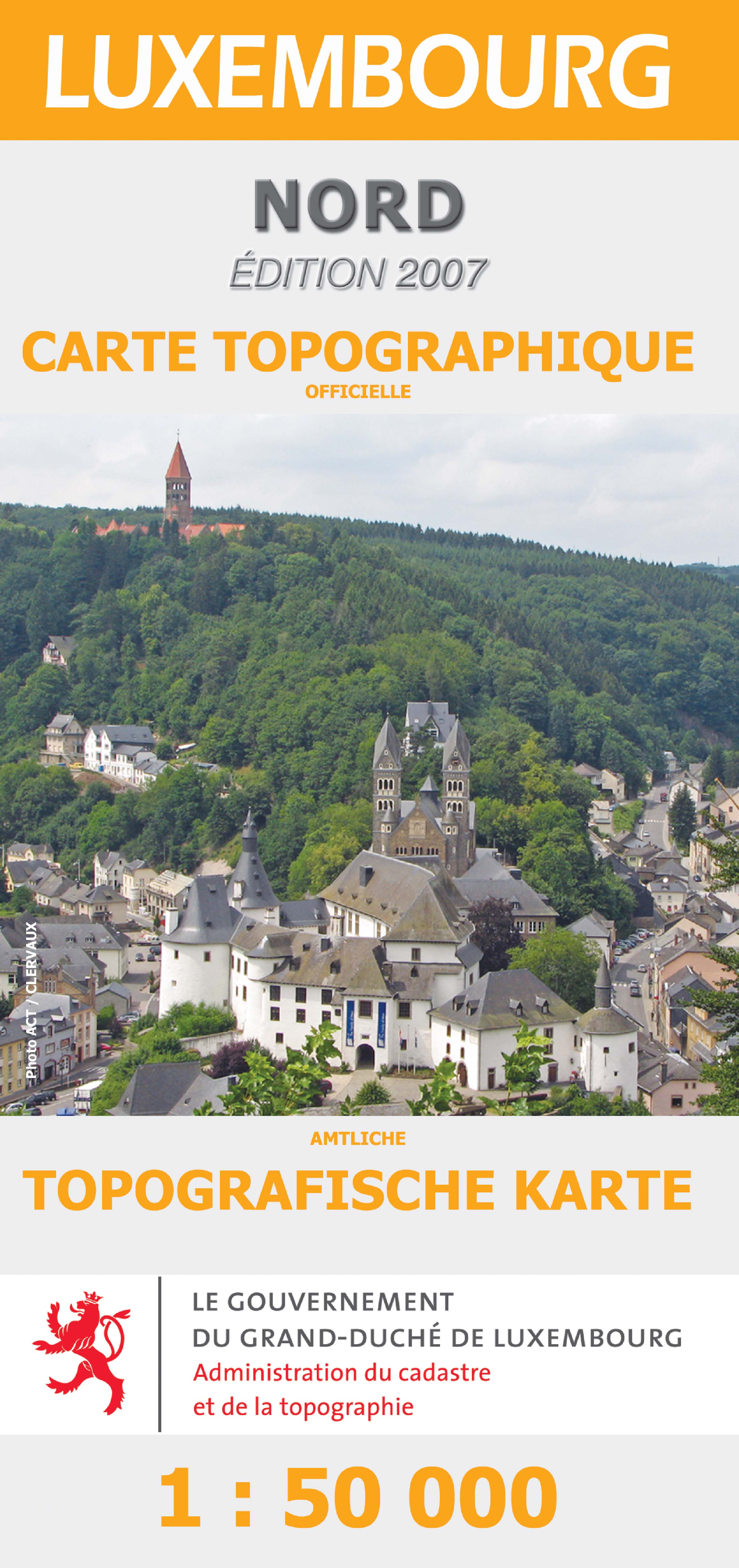 Online bestellen: Wandelkaart Luxembourg Nord - Luxemburg Noord | | Topografische dienst Luxemburg