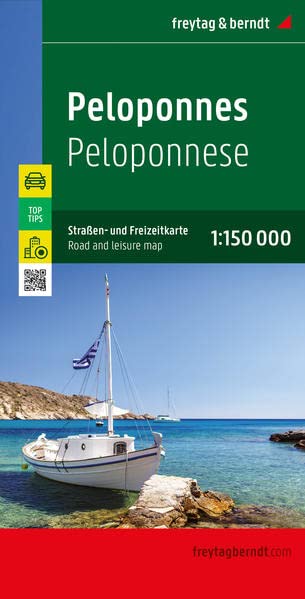 Online bestellen: Wegenkaart - landkaart Peloponnesos | Freytag & Berndt