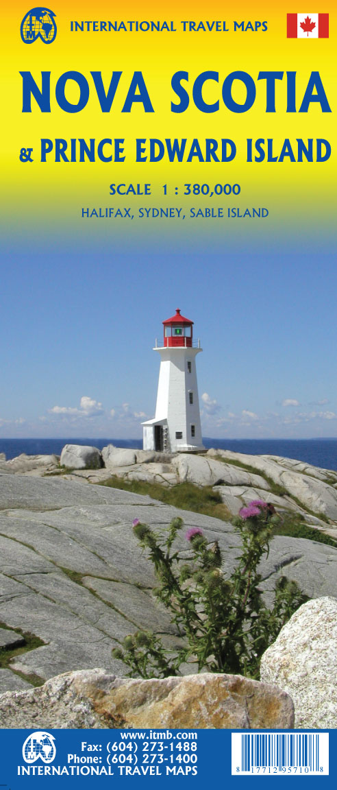 Online bestellen: Wegenkaart - landkaart Nova Scotia & Prince Edward Island | ITMB